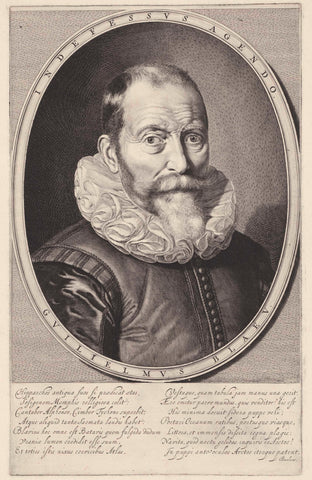 Portrait of Willem Jansz. Blaeu, Jeremias Falck, 1655 - 1677 Canvas Print