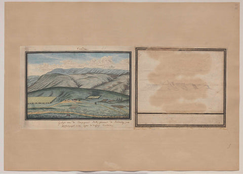 View of the Vuilkop and the Perdeberd in Camdebo seen from the south east, Robert Jacob Gordon (attributed to), 1777 - 1778 Canvas Print