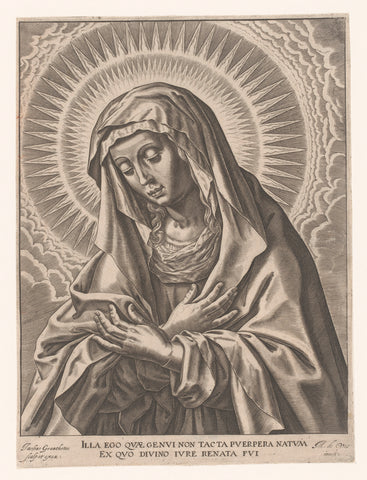 Virgin Mary, Jacques Granthomme, 1588 - c. 1622 Canvas Print