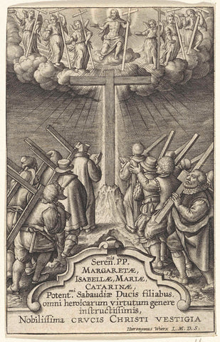 Volgelingen van Christus, Hieronymus Wierix, 1563 - before 1619 Canvas Print