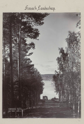 Finnish landscape near Punkaharju., I.K. Inha (possibly), 1898 Canvas Print