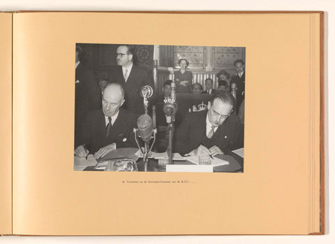 the President and the Secretary-General of the R.T.C. ...., Government Information Service, 1949 Canvas Print