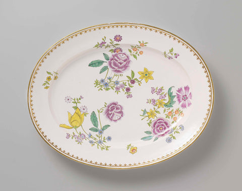 Dish, In-house Oud-Loosdrecht, c. 1778 - c. 1782 Canvas Print