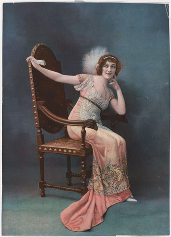 Les Modes, 1911 : Evening dress (...), anonymous, 1911 Canvas Print