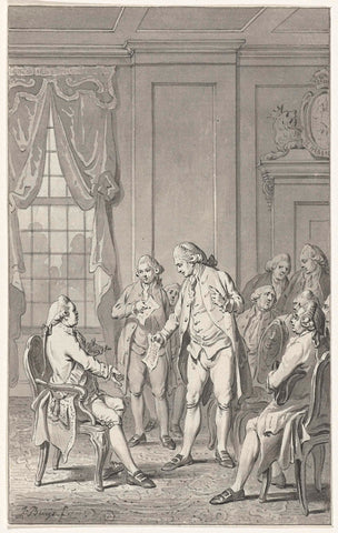 Overleg tussen de prins en de gecommiteerden van Overijssel, 1786, Jacobus Buys, 1794 Canvas Print