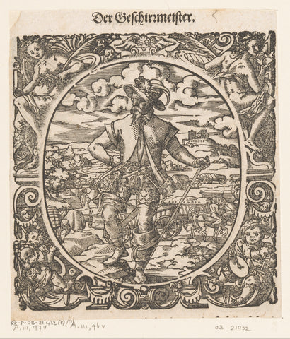 Gereedschapsmeester, Jost Amman, 1573 Canvas Print