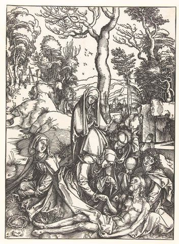 Lamentation, Albrecht Durer, 1498–1499 Canvas Print