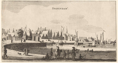 Spaarndam, anonymous, in or after 1650 Canvas Print