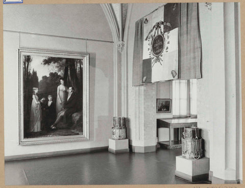 Room 114 seen to the southwest with on the right the passage to room 116, 1963 Canvas Print