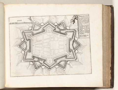 Map of Phalsbourg, ca. 1695, anonymous, 1695 - 1697 Canvas Print