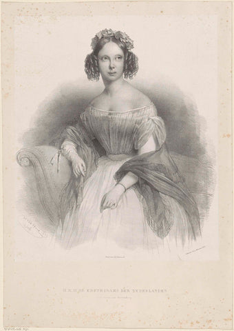 Portrait of Sophie of Württemberg, Huib van Hove Bz, 1839 Canvas Print