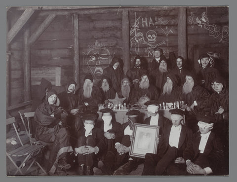 Inauguration of new members at a student association, anonymous, 1905 Canvas Print