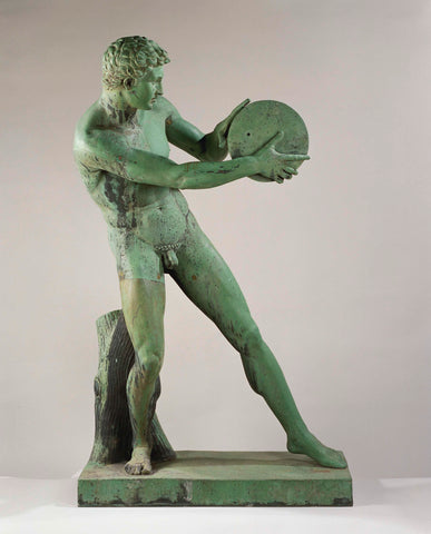 Discus thrower, Compagnie des Bronzes, c. 1900 Canvas Print