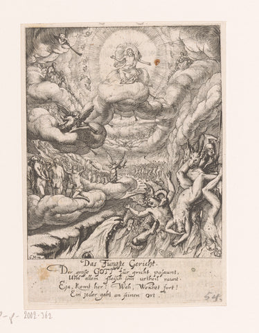 Last Judgement, Conrad Meyer, 1650 Canvas Print