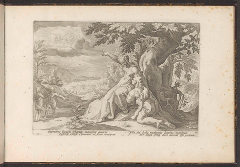 Clymene designates Phaëthon its father, the sun god, Hendrick Goltzius (workshop or), 1728 Canvas Print