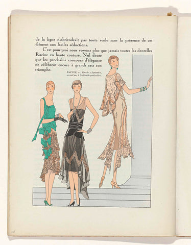 Art - Goût - Beauté, Feuillets de l'elegance feminine, Mai 1929, No. 105, 9th Anne, p. 29, anonymous, 1929 Canvas Print