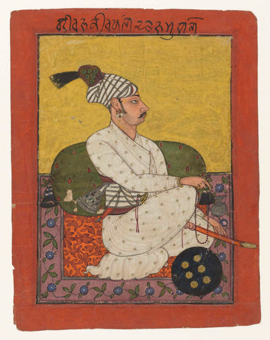 Portret van Raja Kirpal Dev van Bahu (Jammu), anonymous, c. 1655 - c. 1685 Canvas Print