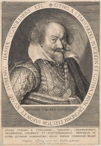 Portrait of Otto von Starschedel, Aegidius Sadeler, 1598 - 1629 Canvas Print