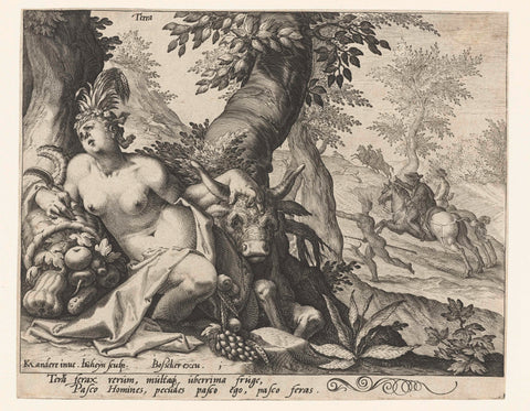 The Earth Element, Jacob de Gheyn (II), 1588 - 1592 Canvas Print