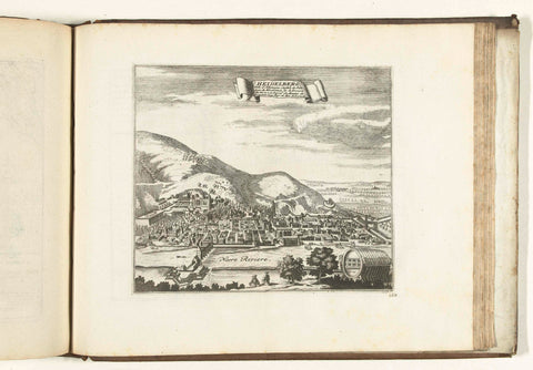 View of Heidelberg, 1726, anonymous, 1726 Canvas Print