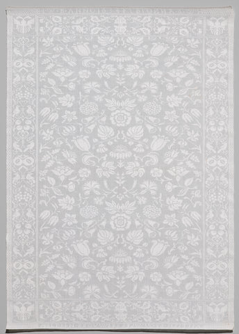 Napkin of white linen damask, , 1634 Canvas Print