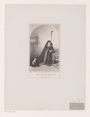 Portrait of abbess Elburg van den Boetselaar, Johan Hendrik Hoffmeister, 1843 - 1863 Canvas Print