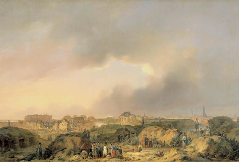 The Citadel of Antwerp shortly after the Siege of 19 November-23 December 1832, and the Surrender of the Dutch Garisson to the French, Ferdinand De Braekeleer (I), 1832 - 1839 Canvas Print