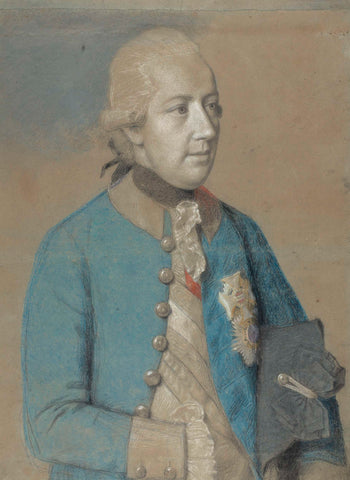 Portrait of Joseph II of Austria (1741-90), Roman-German emperor and later king of Hungary and Bohemia, Jean-Etienne Liotard, 1778 Canvas Print