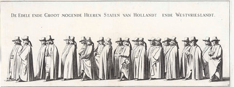 The funeral procession of Frederik Hendrik (plate no. 27), 1647, Pieter Nolpe, 1651 Canvas Print