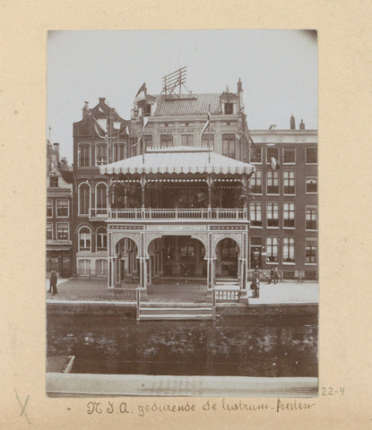 Student society Nos Jungit Amicitia during the lustrum festivities, Hendrik Herman van den Berg, 1892 Canvas Print