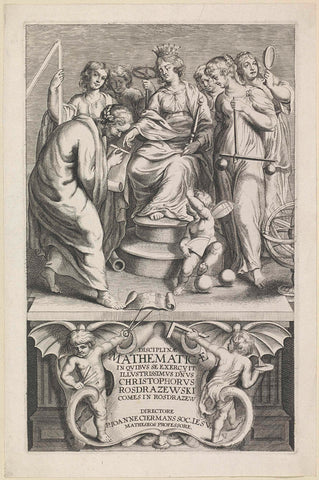 Personification of Mathematics, anonymous, 1640 - 1648 Canvas Print