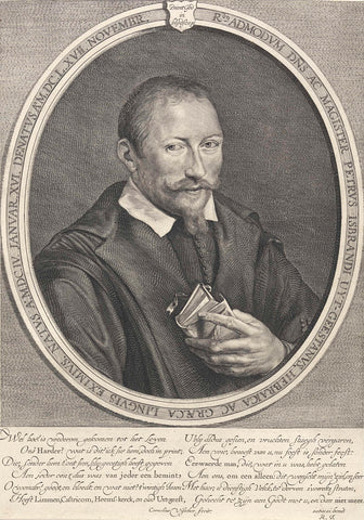 Portret van Pieter Isbrandi, Cornelis Visscher (II), 1638 - 1658 Canvas Print