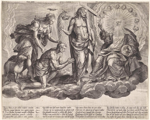 Genadetroon, Hieronymus Wierix, 1578 Canvas Print