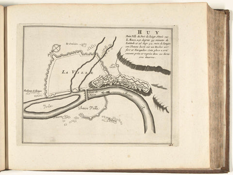 Map of Huy, 1726, anonymous, 1726 Canvas Print