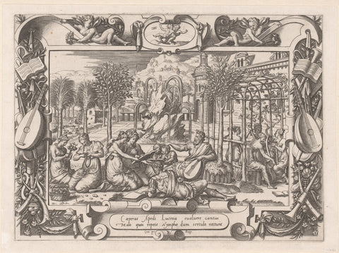 May, Etienne Delaune, before 1566 Canvas Print