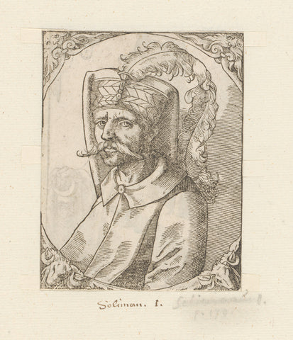 Portrait of Sultan Süleymn I the Great, anonymous, 1549 - 1578 Canvas Print