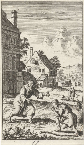 Return of the prodigal son, anonymous, 1690 Canvas Print