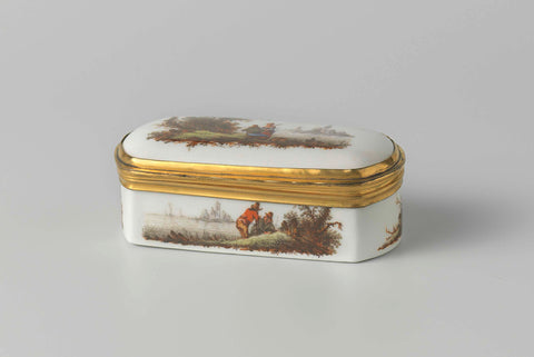 Snuffbox, In-house Oud-Loosdrecht, c. 1778 - c. 1782 Canvas Print