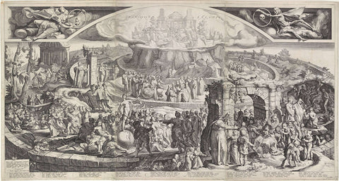 Tabula Cebetis, Jacob Matham, 1592 Canvas Print