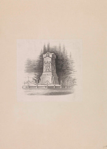 Monument to vice-admiral J.C. Koopman, 1857, anonymous, 1857 Canvas Print