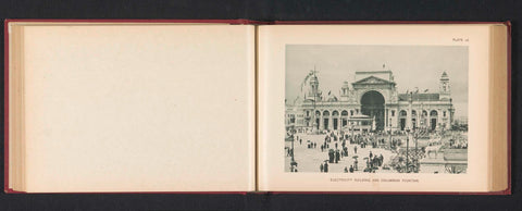 View of the electricity building and the Columbian Fountain at the World's Columbian Exposition in Chicago in 1893, Charles Dudley Arnold, 1893 Canvas Print