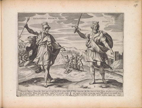 King Artaxerxes II and King Artaxerxes III, anonymous, 1643 Canvas Print