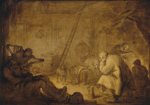 The End of Misery, Adriaen Pietersz. van de Venne, 1632 Canvas Print