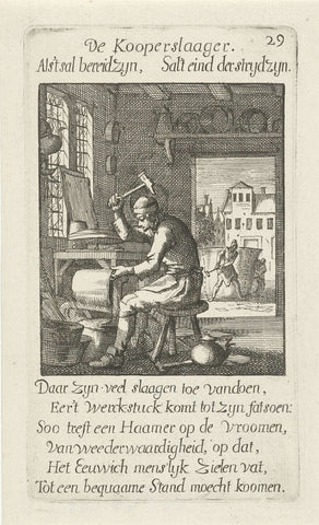 Coppersmith, Caspar Luyken, 1694 Canvas Print