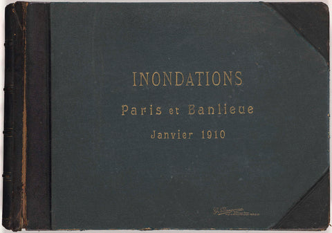 Photo album flood Paris and suburbs 1910, G. Dangereux, 1910 Canvas Print