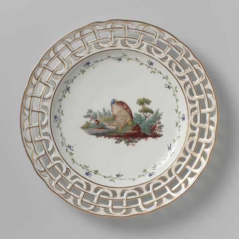 Plate, Ouder-Amstel, c. 1784 - c. 1809 Canvas Print