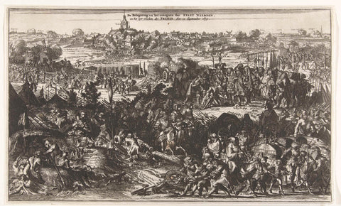 Siege and conquest of Naarden by the Prince of Orange, 1673, anonymous, 1673 - 1675 Canvas Print