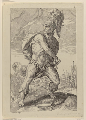 Titus Manlius Torquatus, L. Hachin, 1829 Canvas Print