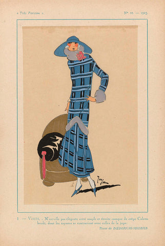 Très Parisien, 1923, No 10: 1 - VISIT. - Isn't it elegant..., anonymous, 1923 Canvas Print