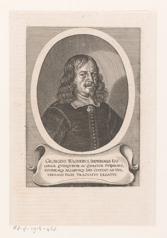 Portrait of Georg Wagner, Matthäus Merian (I), 1652 Canvas Print